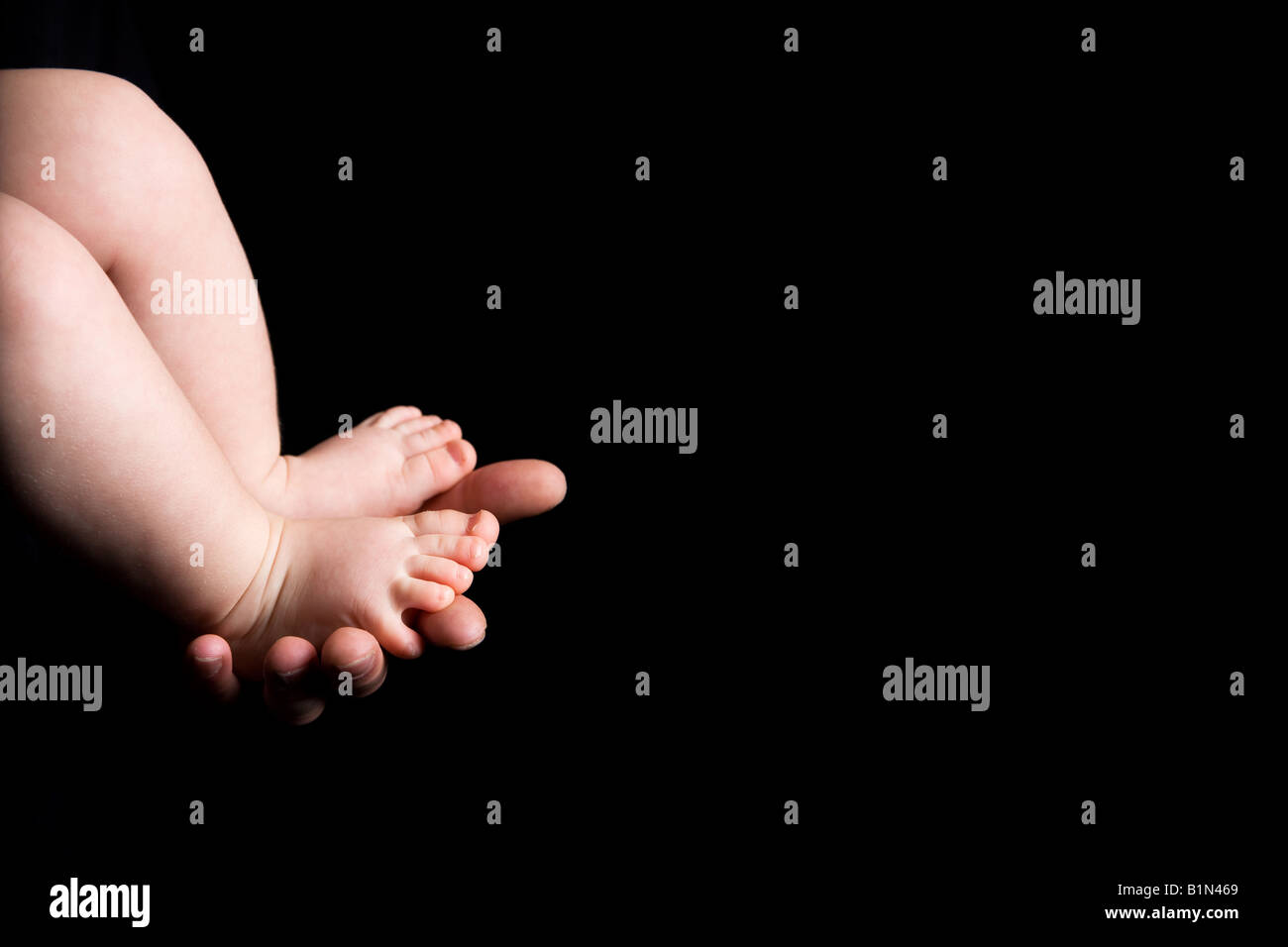baby toes Stock Photo