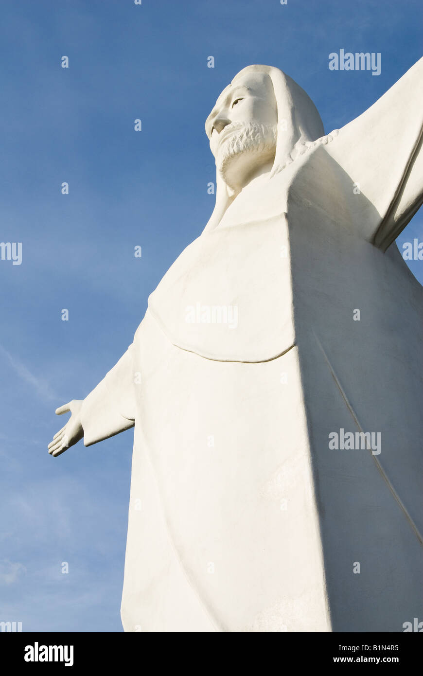 Christ of the Ozarks statue in historic Eureka Springs Arkansas Stock