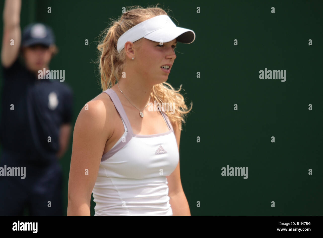 Caroline Wozniacki wimbledon 2008 Stock Photo - Alamy