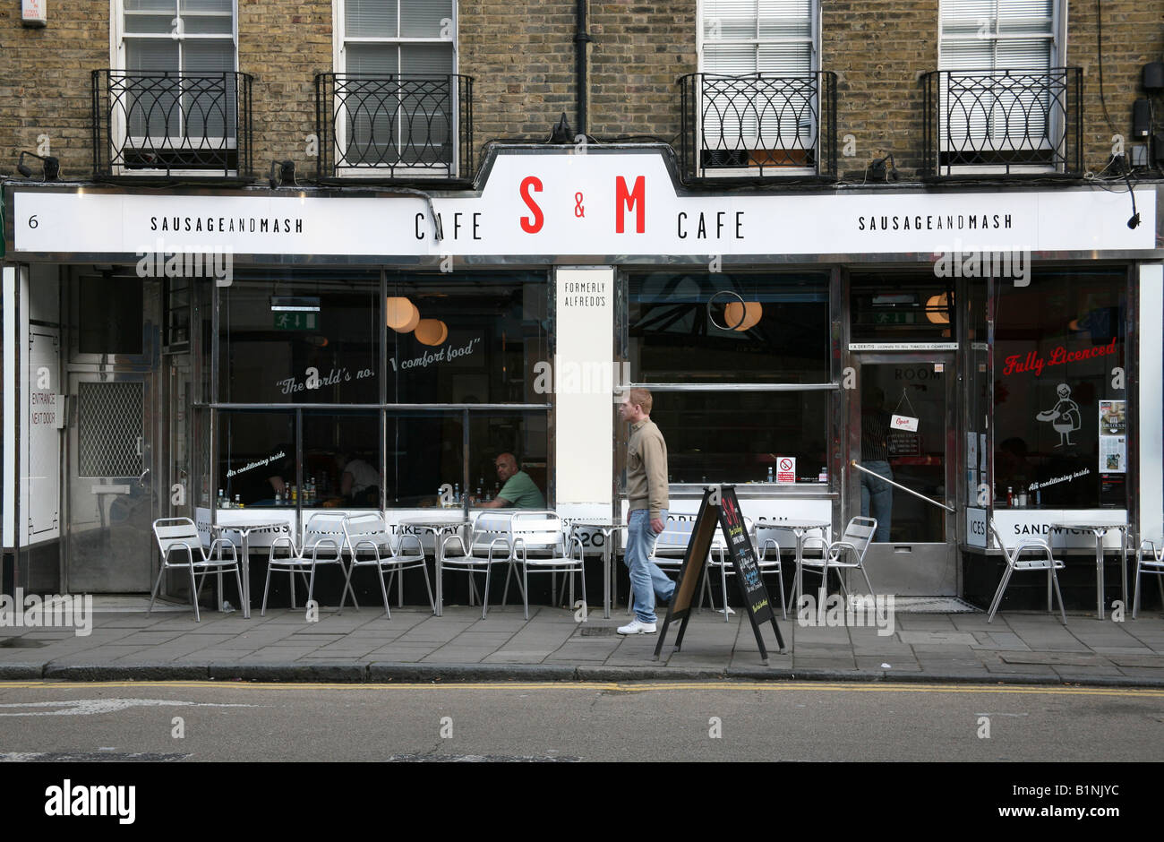 Sausage and Mash restaurant in Islington, London Stock Photo