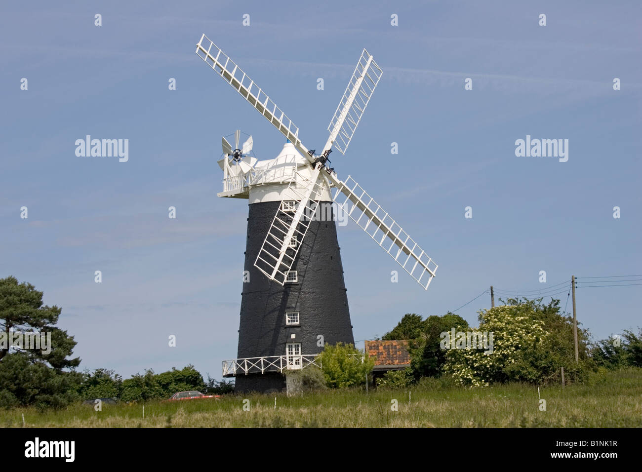 The Tower Windmill Burnham Overy Staithe Norfolk UK Stock Photo