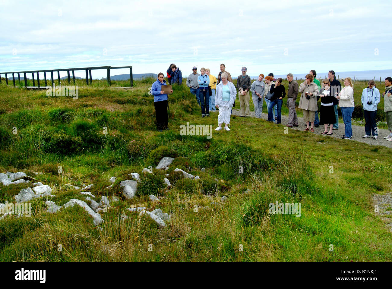 Ceide Fields County Mayo Ireland Stock Photo