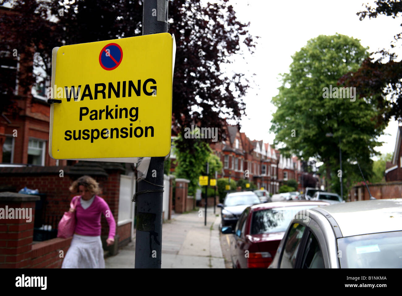 Warning parking suspension sign hires stock photography and images Alamy