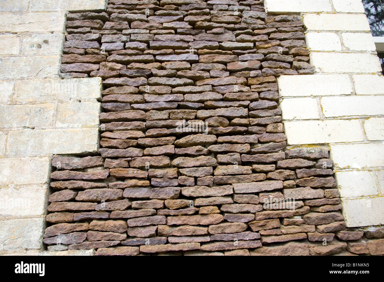 Characteristic brickwork stonework on buildings on Sandringham Estate  Norfolk UK Stock Photo - Alamy