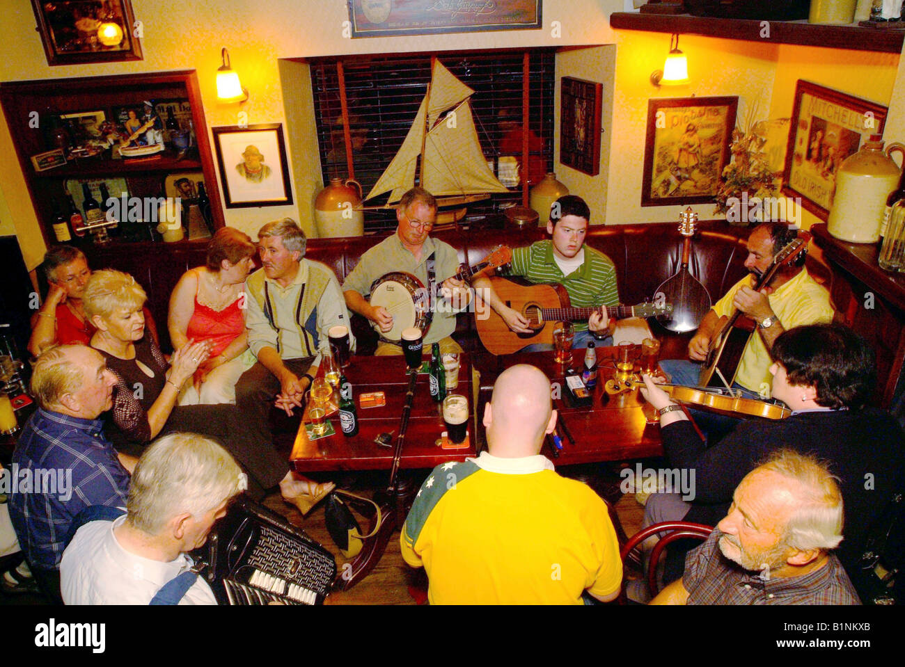 Ceili Band at Ballina County Mayo Ireland Stock Photo Alamy