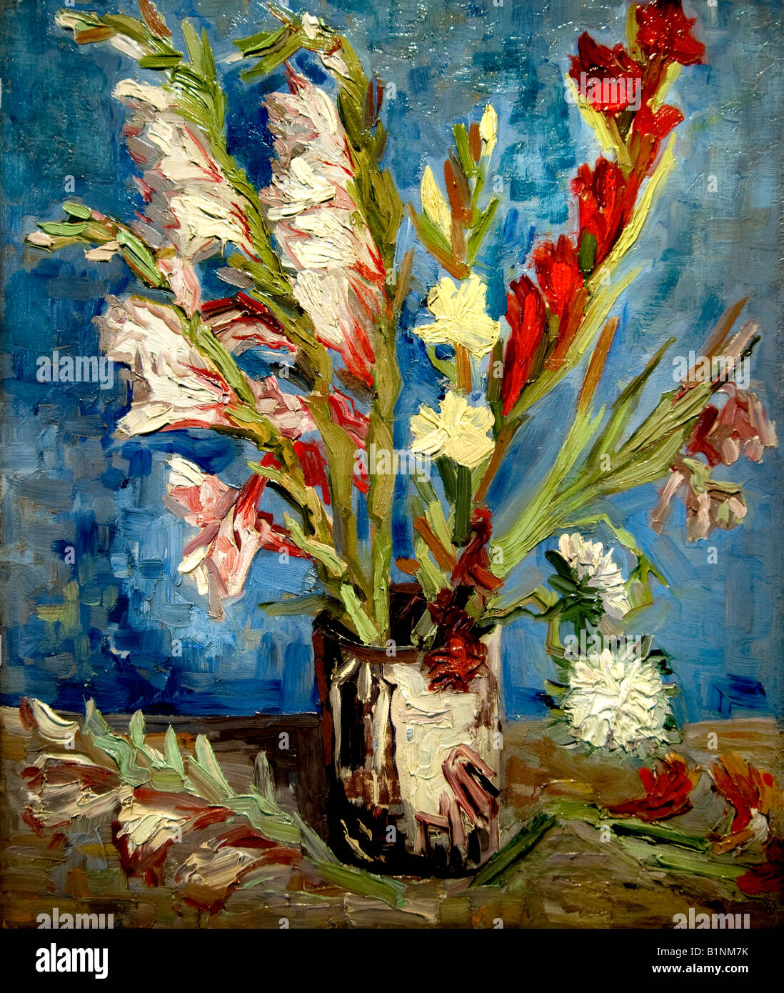 Vincent van gogh 1853 1890 vase with lilies and chinese asters 1886