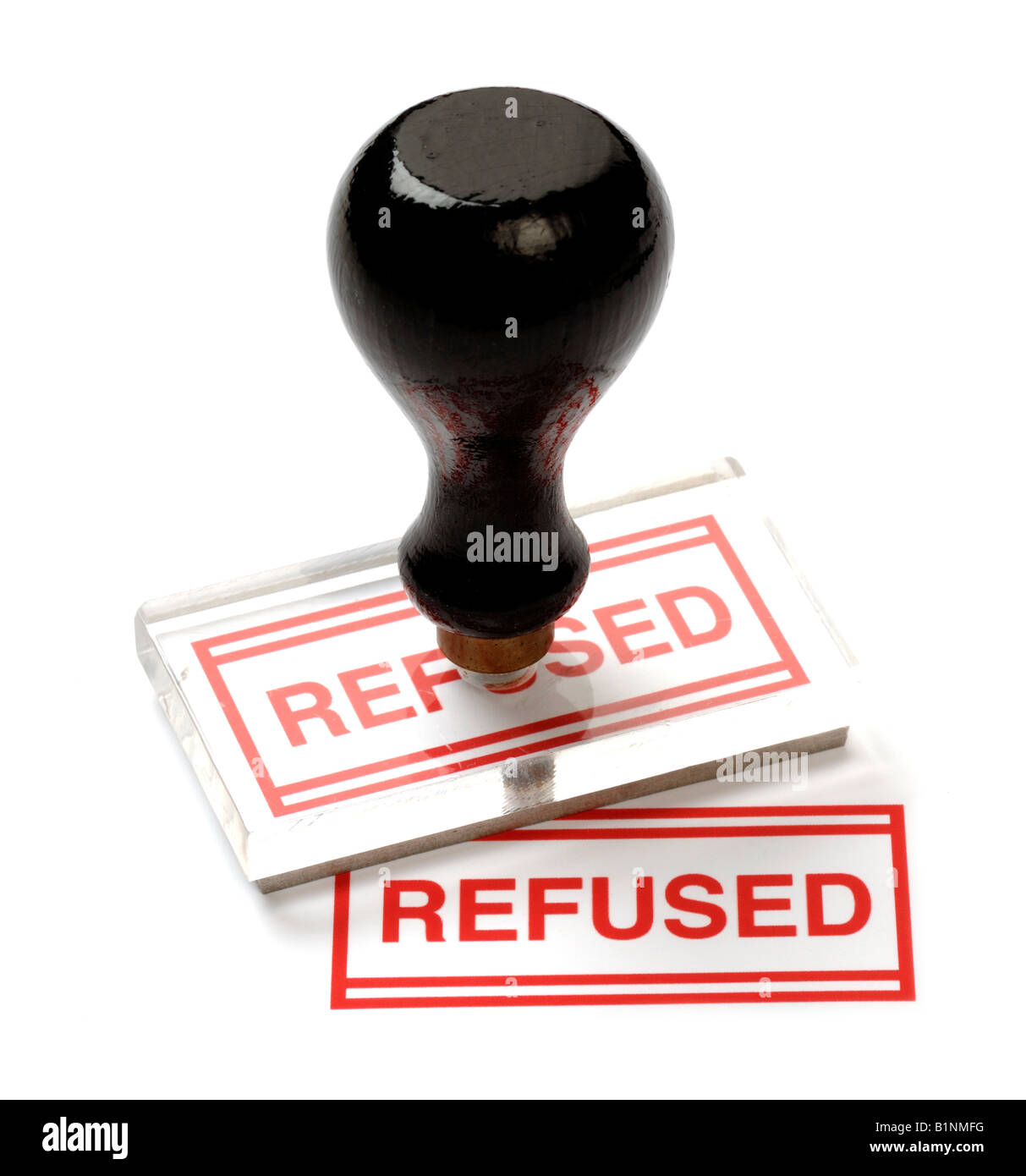 Refused office rubber stamp Stock Photo