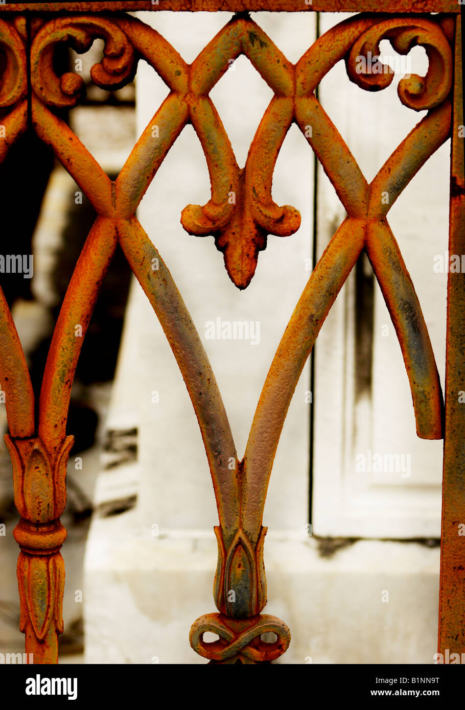 Architectural detail, New Orleans iron work Stock Photo Alamy