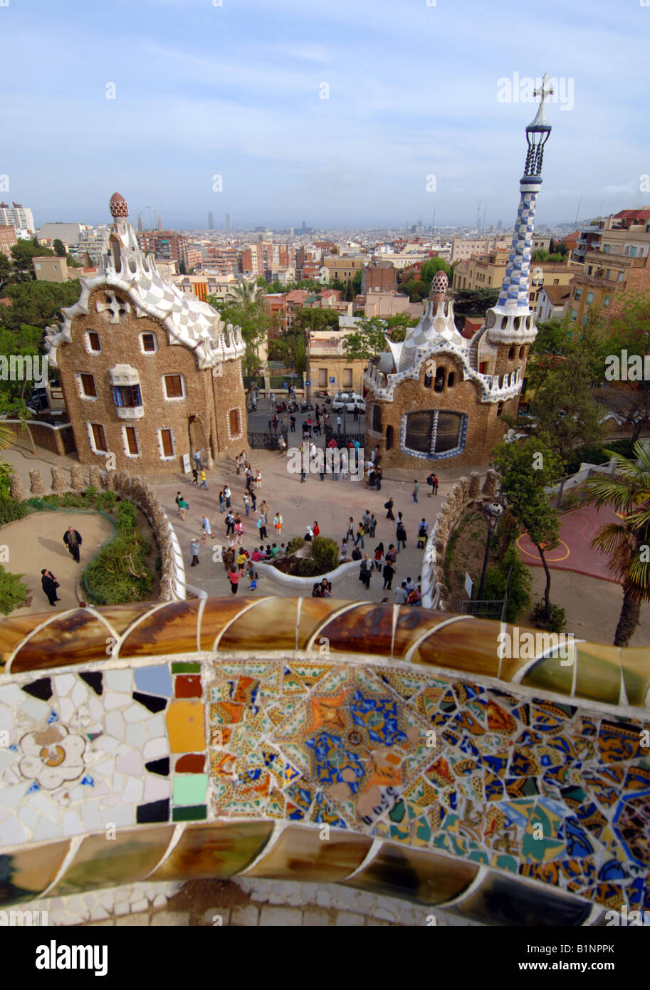 Park Guell, Barcelona, Spain Stock Photo