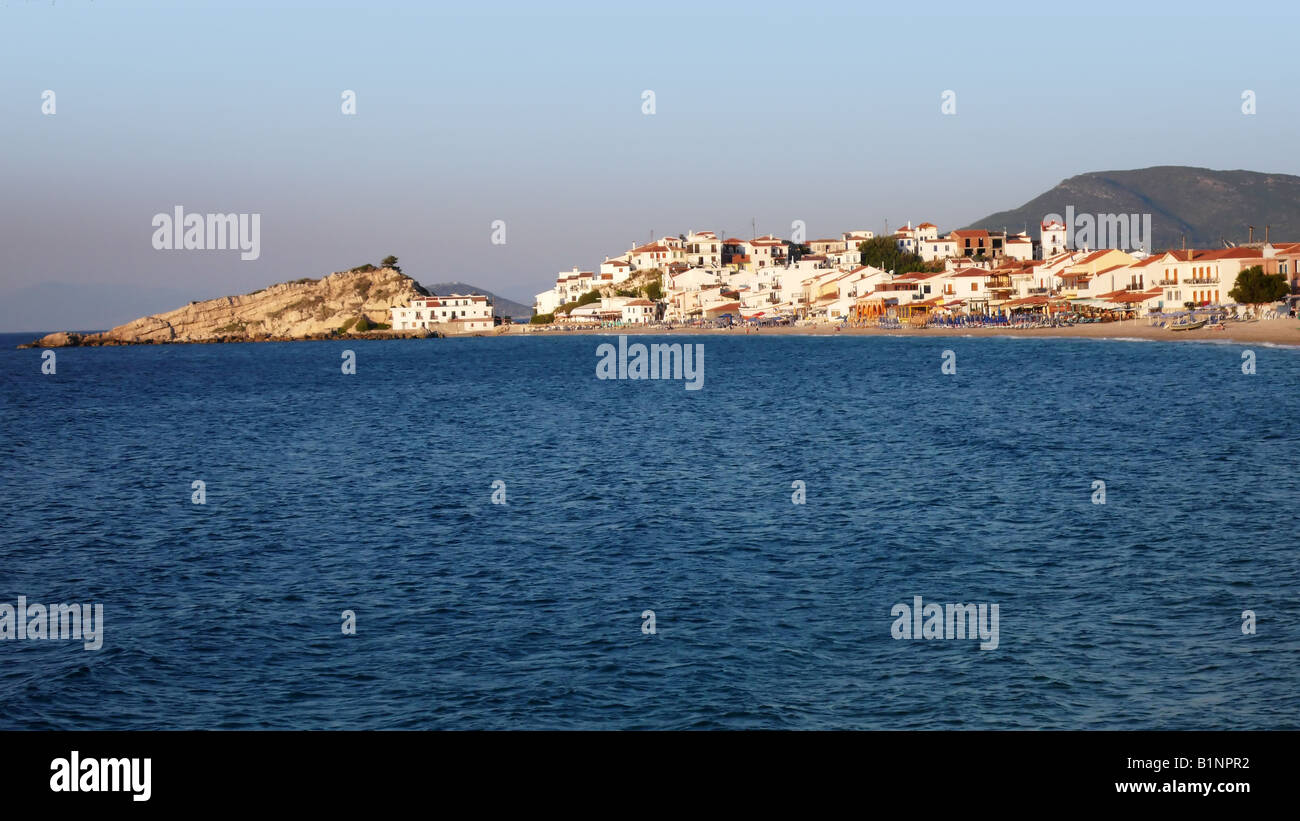 View to Kokkari,Samos,Greece Stock Photo