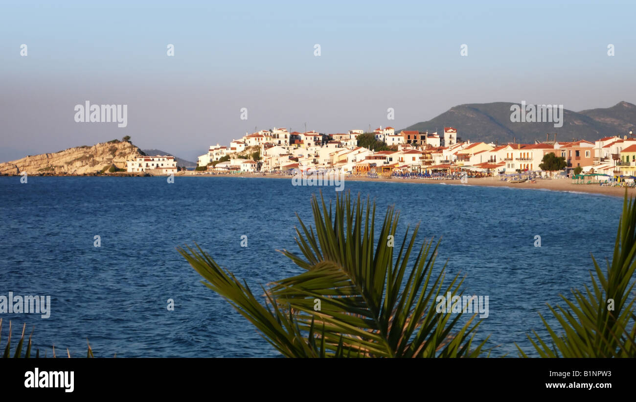 View to Kokkari,Samos,Greece Stock Photo