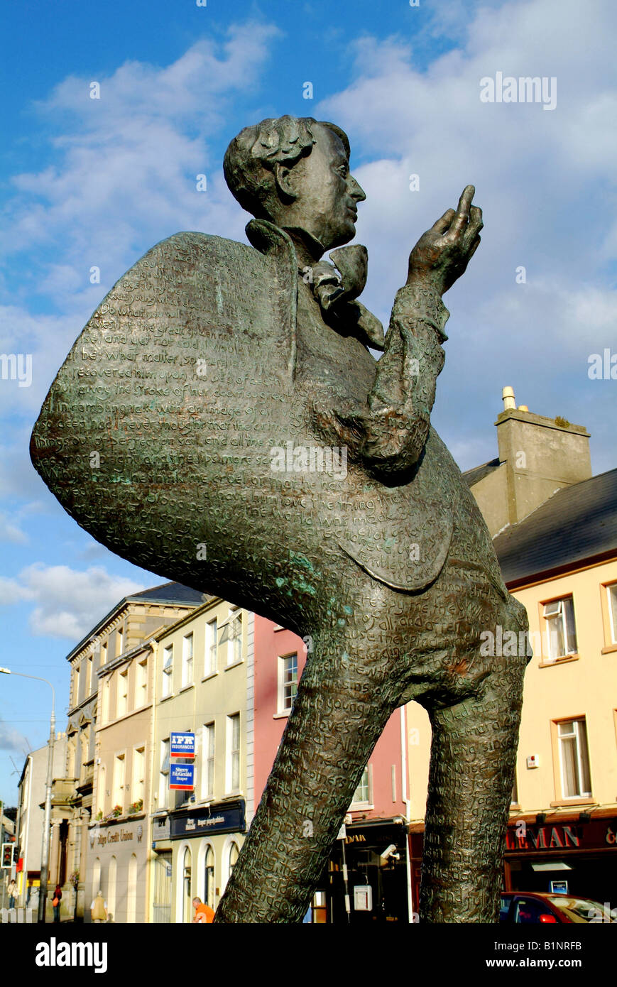 W B Yeats statue Sligo Ireland Stock Photo Alamy