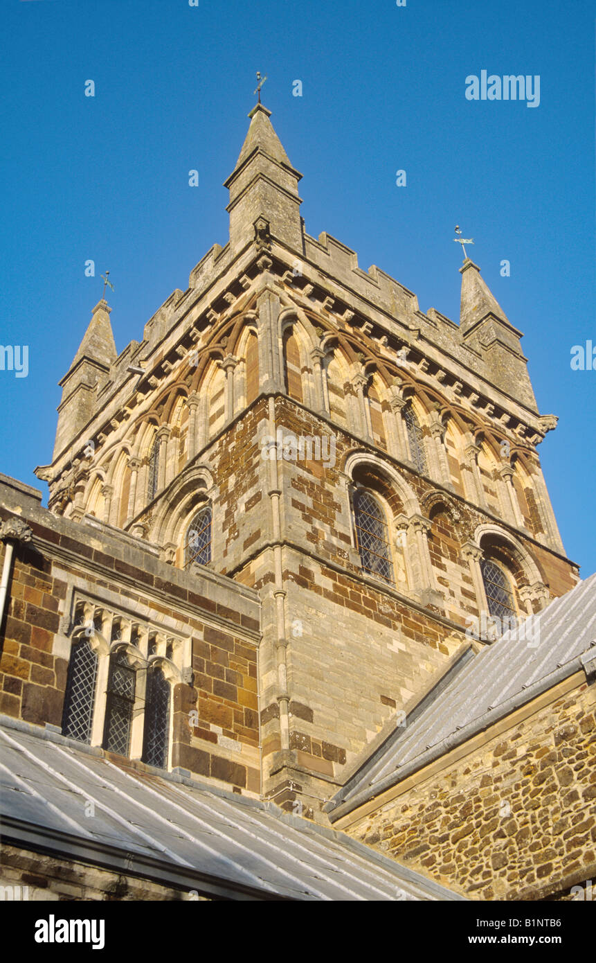 Wimborne Minster Tower, Dorset Stock Photo Alamy