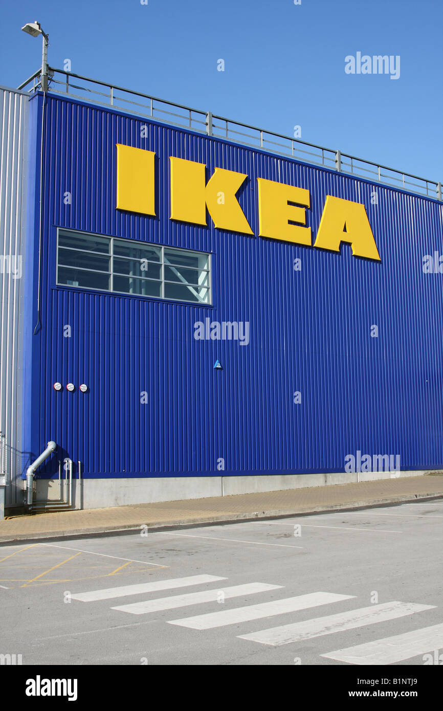 An Ikea store on a retail park in Nottinghamshire, England, U.K Stock