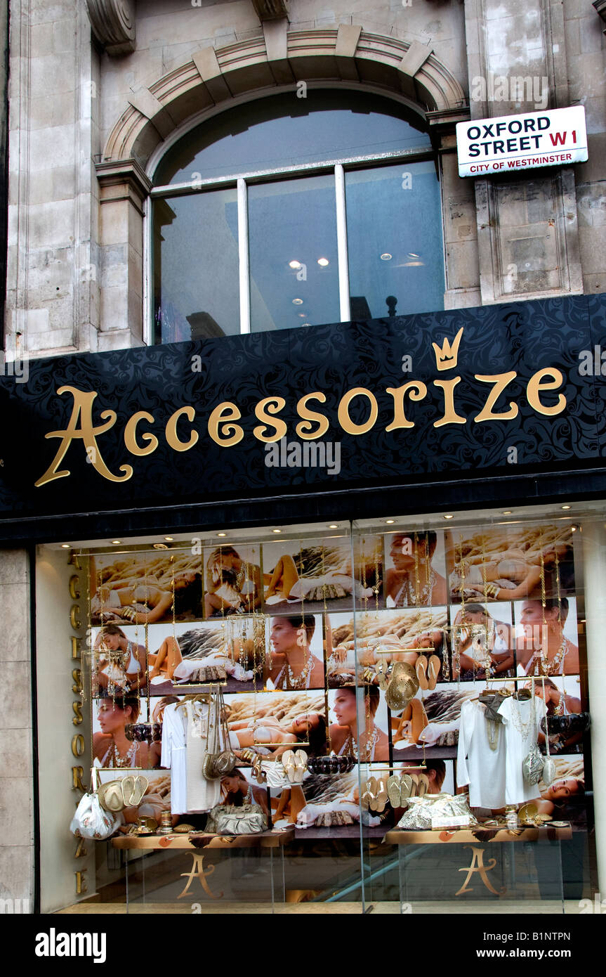 Samlet optager jurist Oxford street London Accessorize accessories Stock Photo - Alamy