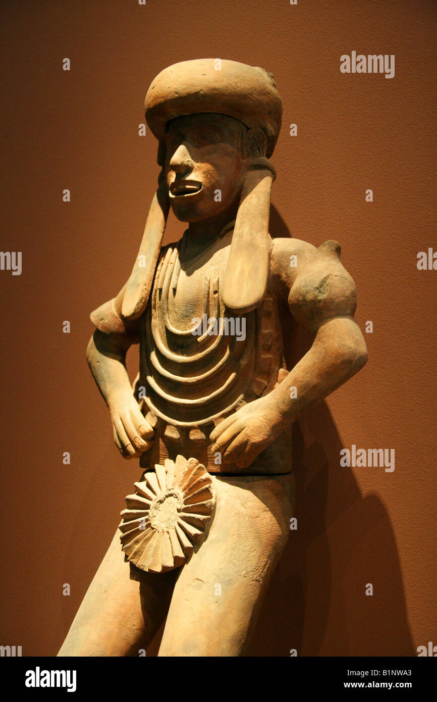 Pre-Columbian Aztec Statue, National Museum of Anthropology, Chapultepec Park, Mexico City, Mexico Stock Photo