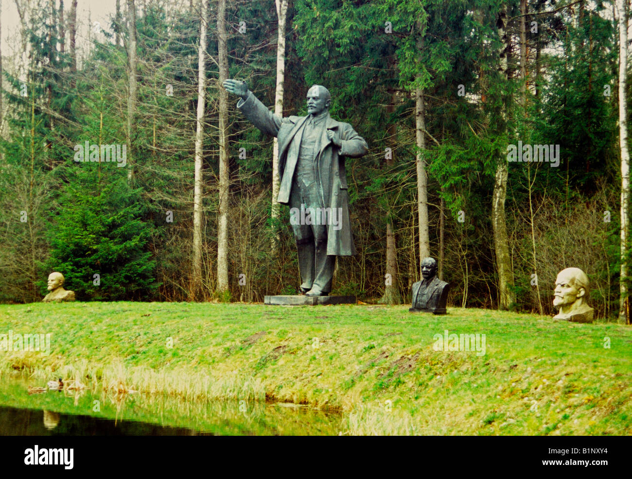 Statue of Lenin, Grutas Park, Druskininkai, Lithuania Stock Photo