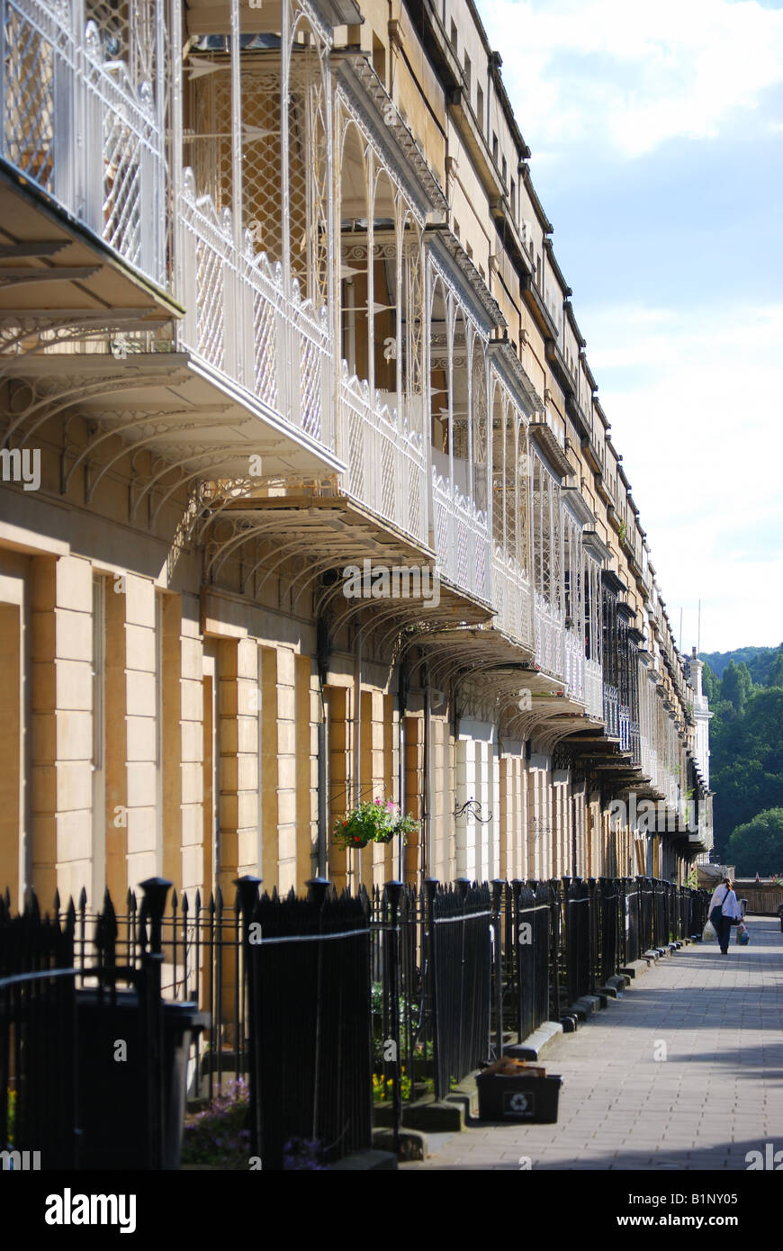 terraced houses, Caledonia Place, Clifton, Bristol, England