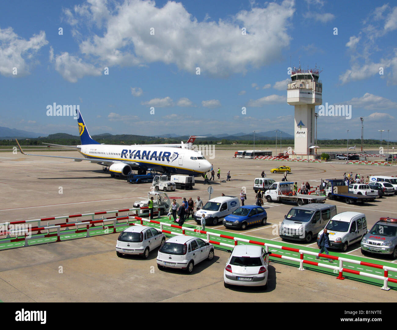Girona International Airport, Spain Stock Photo