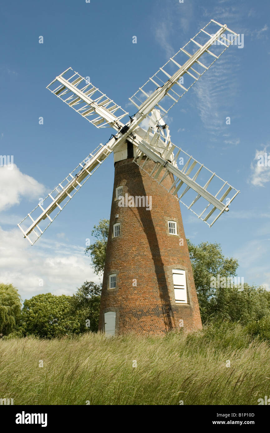 Billingford windmill Harleston near Diss Norfolk UK Stock Photo