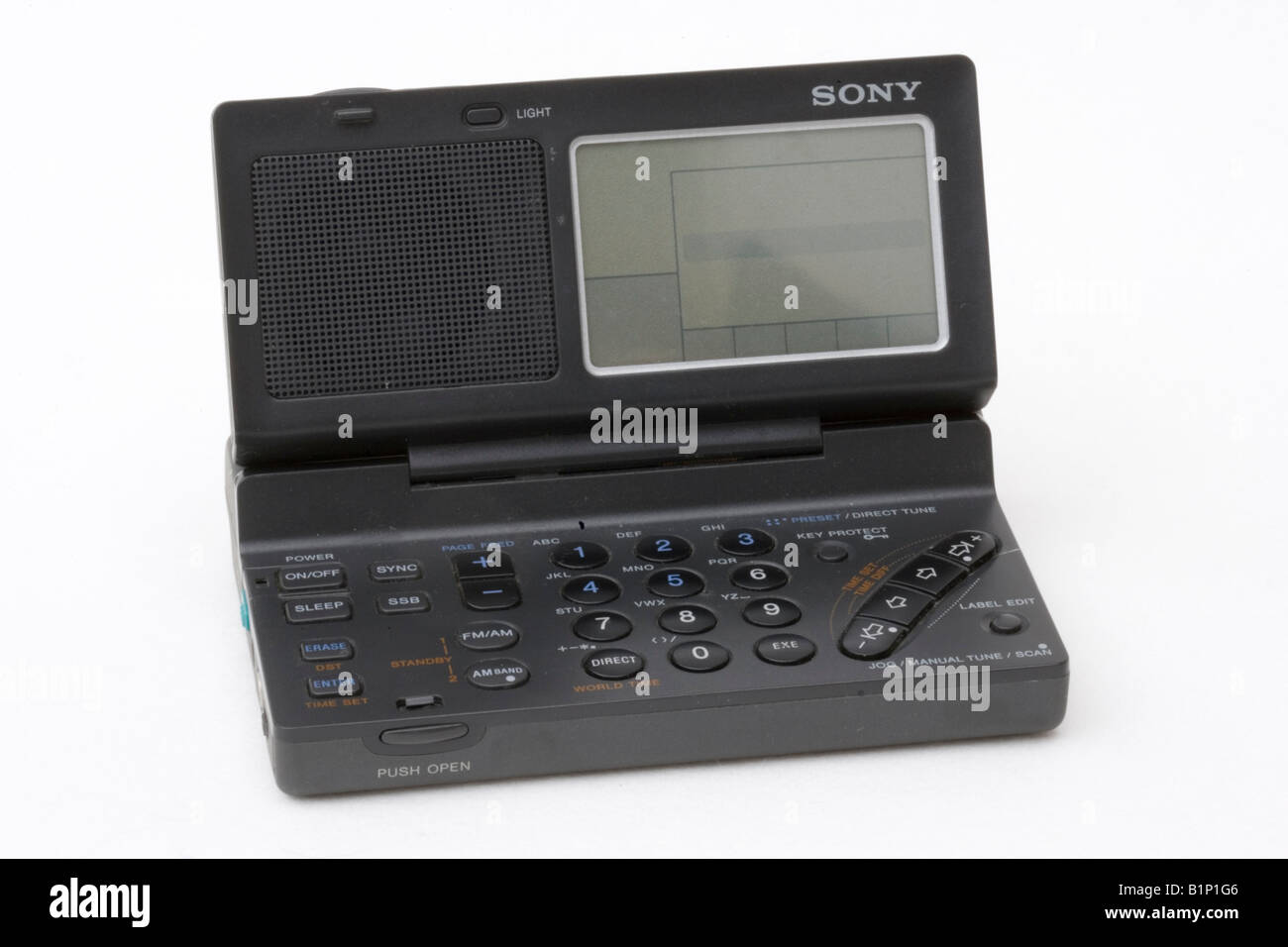 Miniature Sony pocket world radio UK Stock Photo Alamy