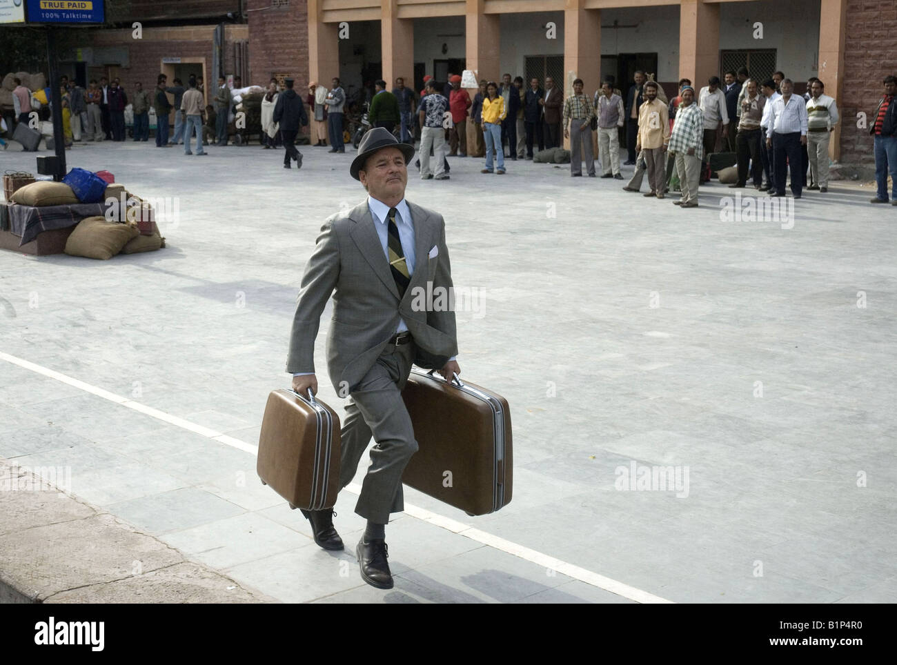 The gray suit of Bill Murray in aboard the Darjeeling Limited