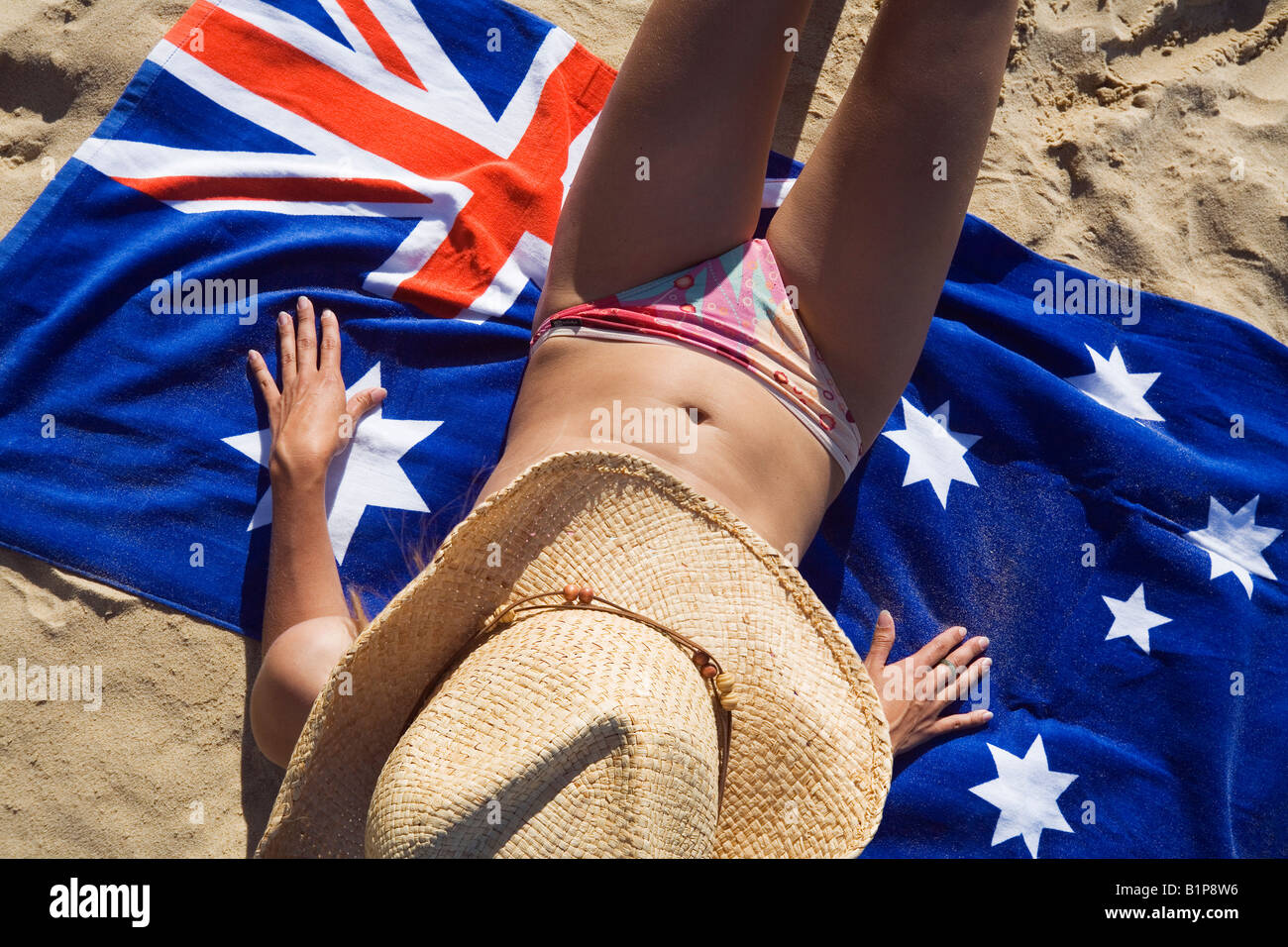 Aussie beach - Cairns, Queensland, AUSTRALIA Stock Photo