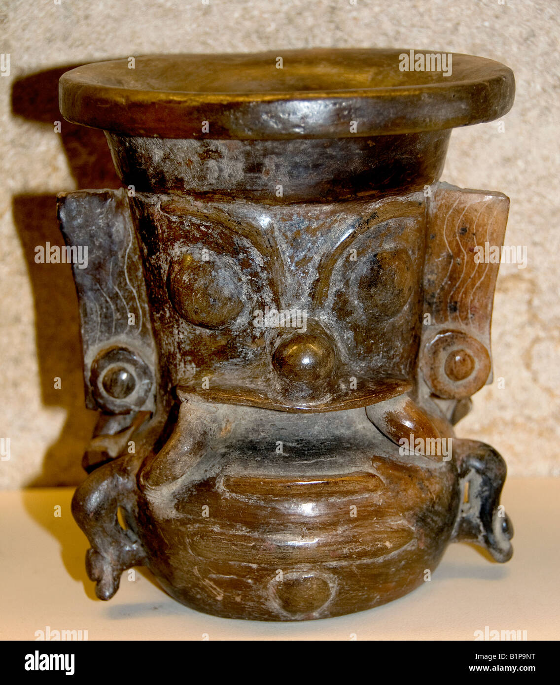 Vessel storm god teotihuacan Water Tlaloc Aztec Mexico Mexican Museum ...