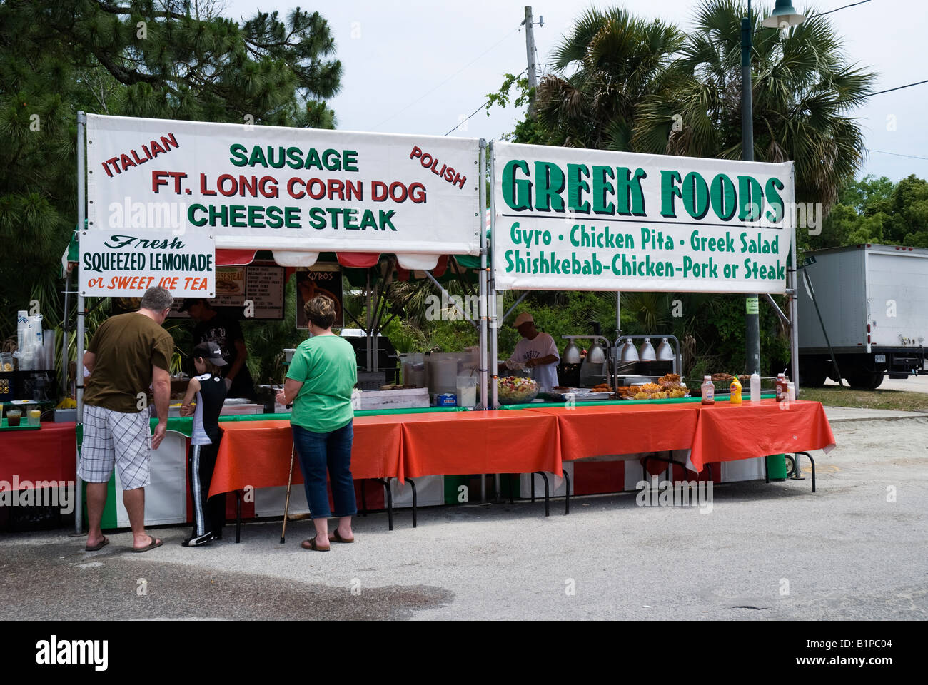 Greek Italian foods for sale at Annual Carrabelle Riverfront Festival