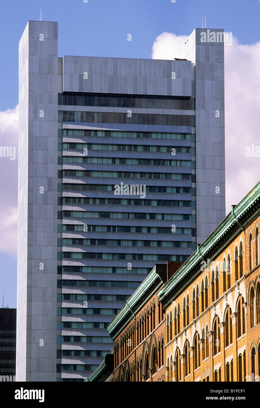 The Federal Reserve Bank Building And Converted Brick Factory Buildings In Boston