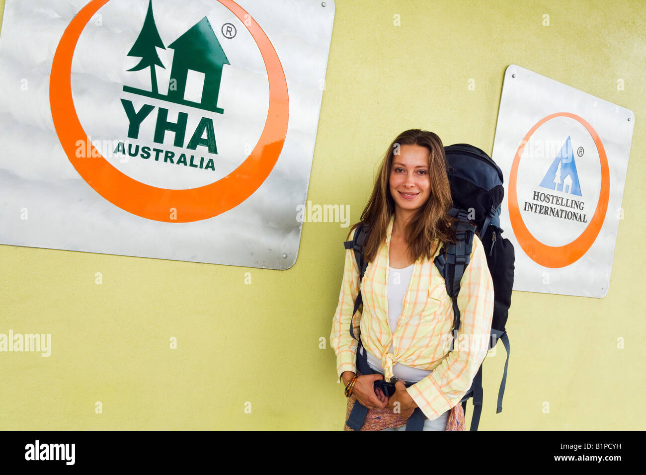 Backpacker - Cairns, Queensland, AUSTRALIA Stock Photo