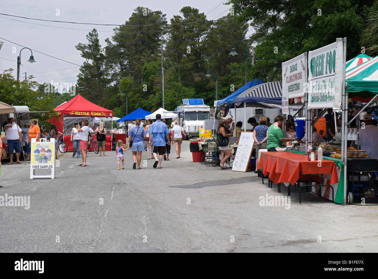 Annual Carrabelle Riverfront Festival Carrabelle Florida Stock Photo