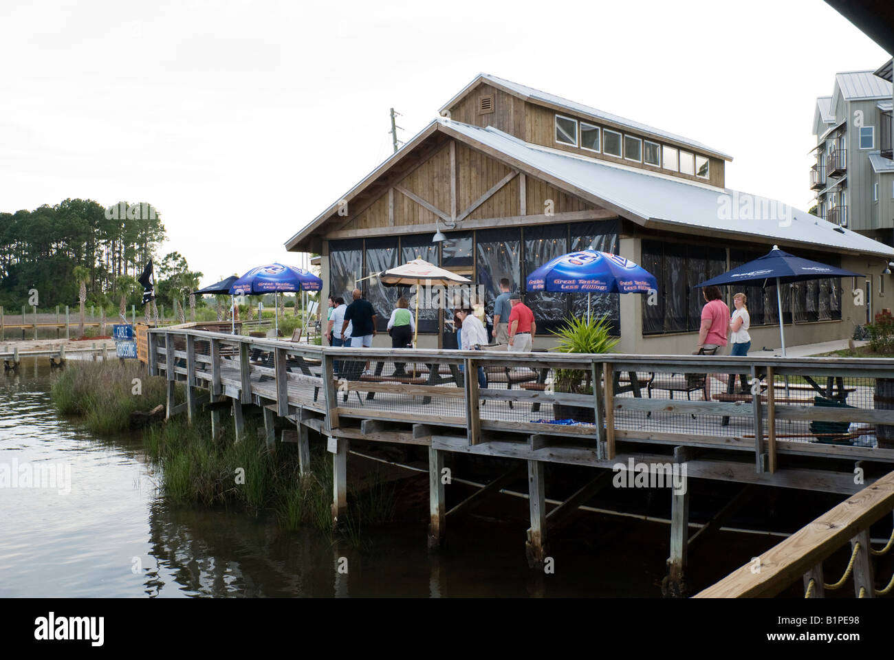 Pirate s Tiki Hut restaurant Carrabelle Florida along the Carrabelle