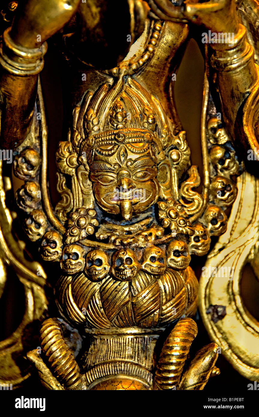 Bodhisattva Avalokiteshvara Nepal 16th century AD saviour Stock Photo