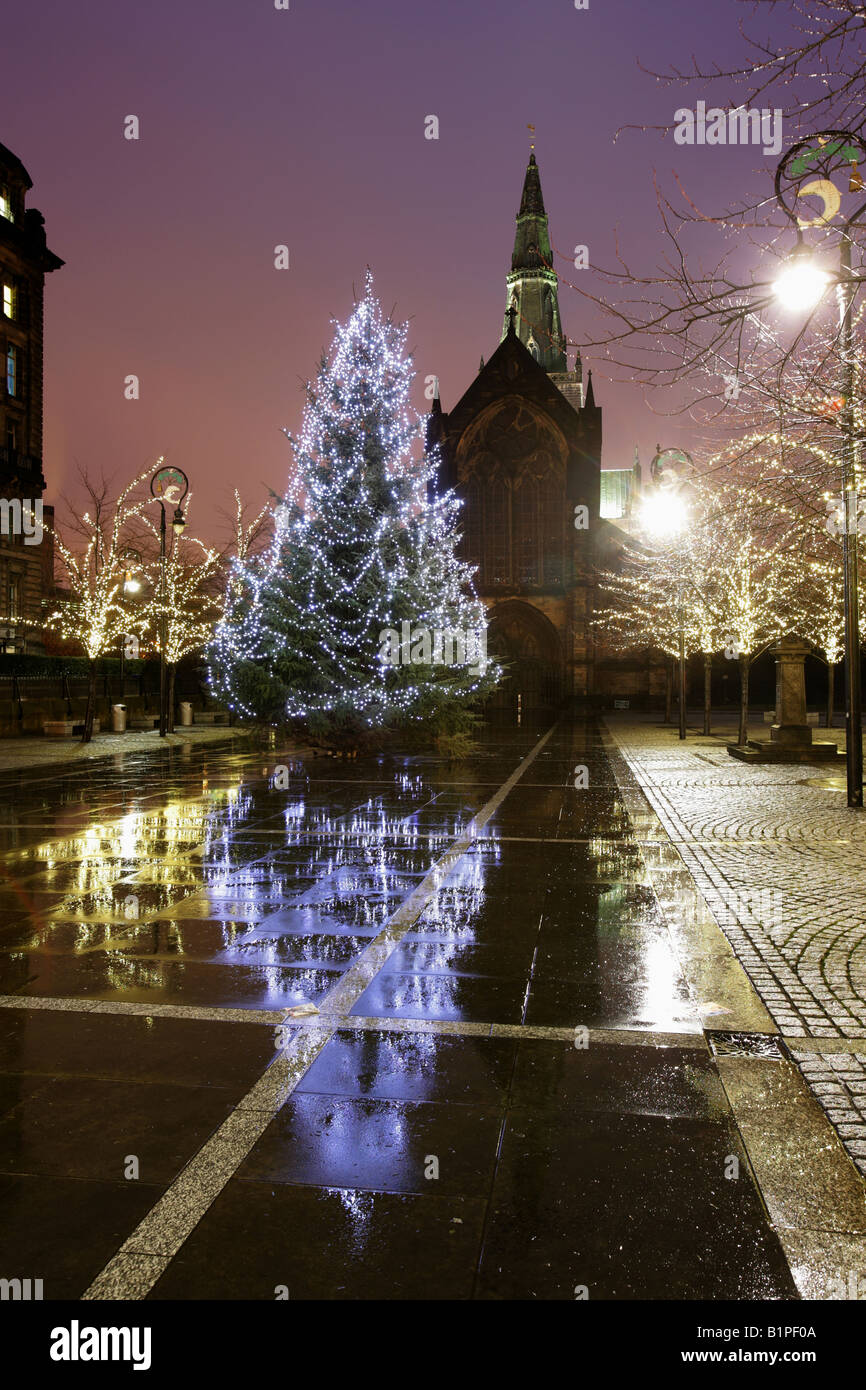 City of Glasgow, Scotland. The Cathedral Precinct decorated with
