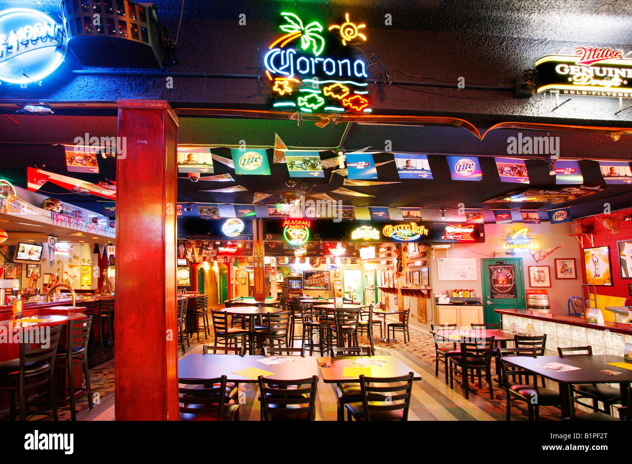 Small town US sports bar Stock Photo Alamy