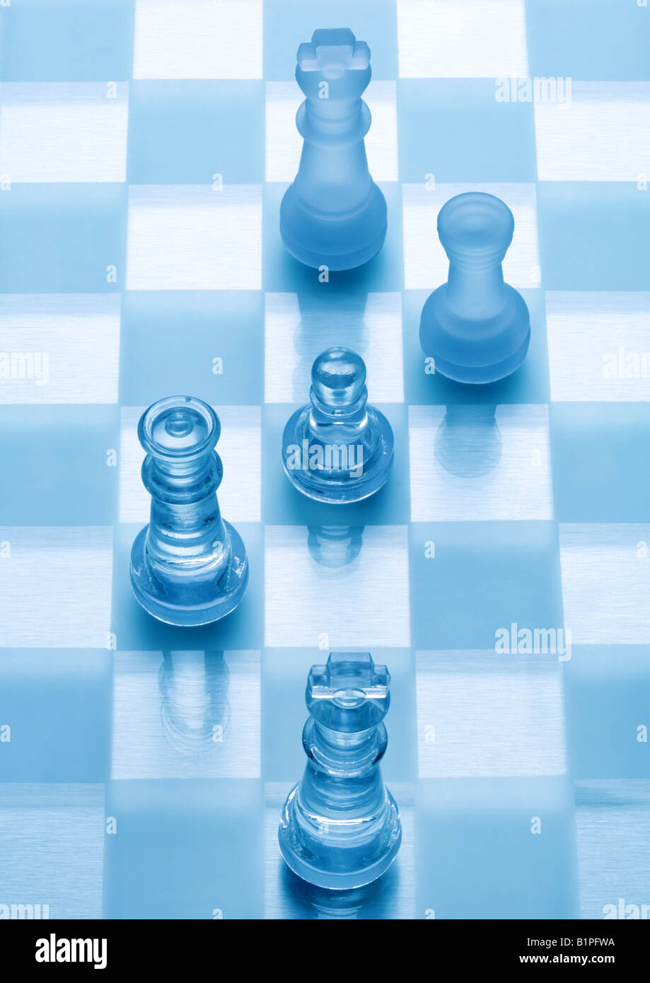 chess game Schachspiel Stock Photo