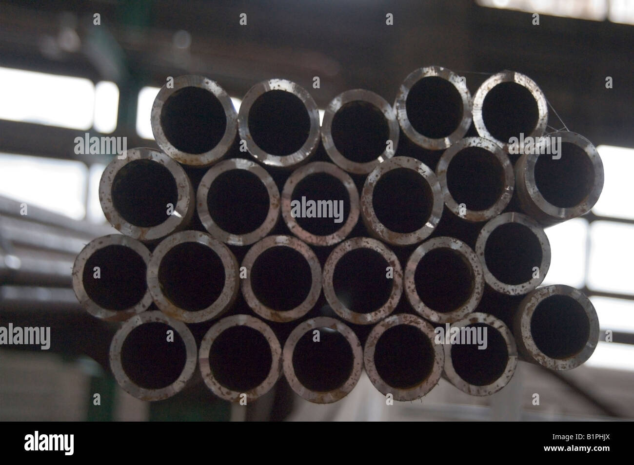 goods made from steel manufactured in a factory Stock Photo Alamy