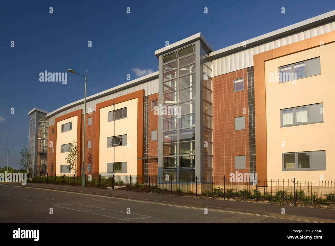 new flats / homes at "Station Hill", Bury St Edmunds, Suffolk, UK Stock