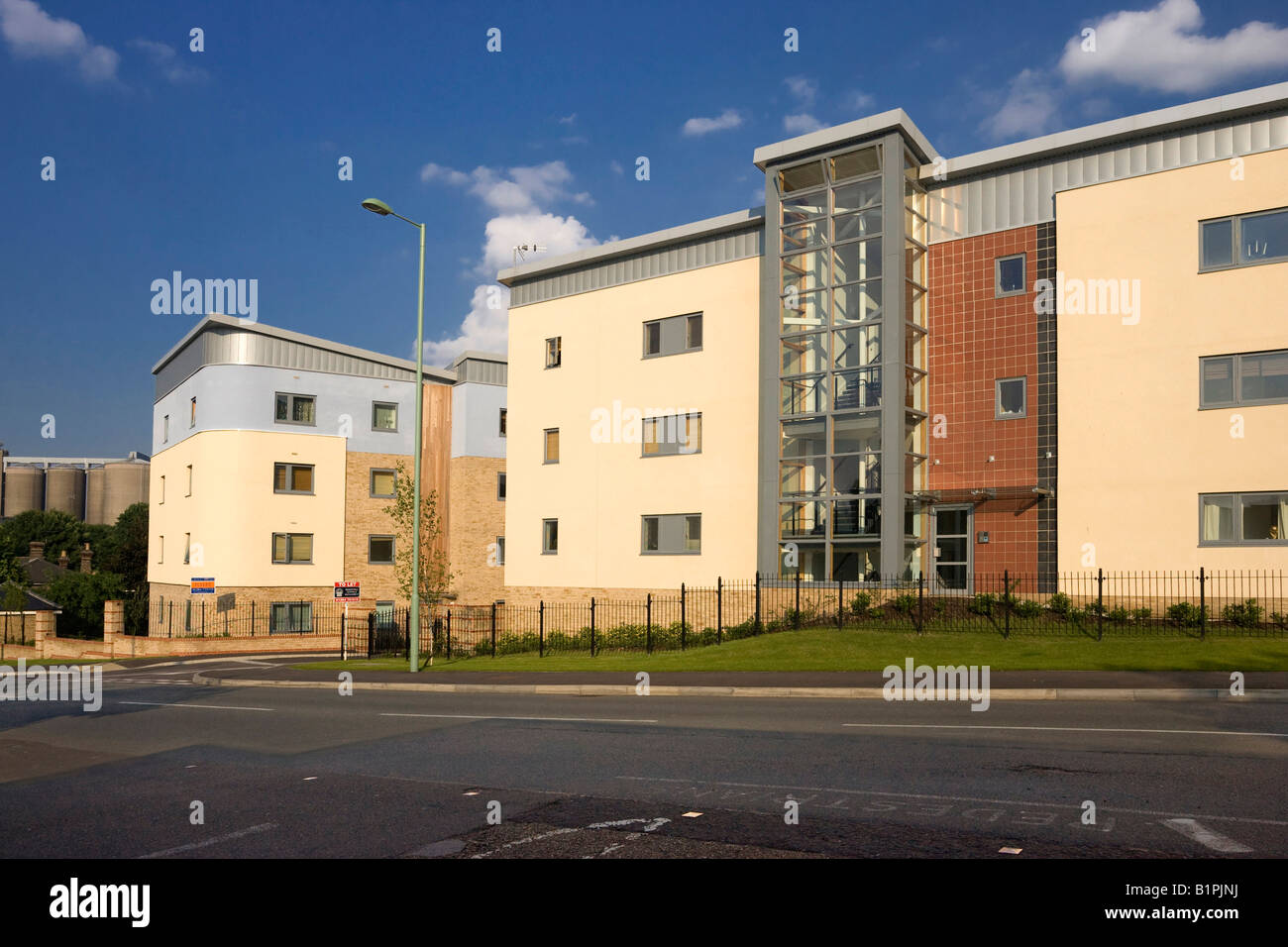 new flats / homes at "Station Hill", Bury St Edmunds, Suffolk, UK Stock Photo Alamy
