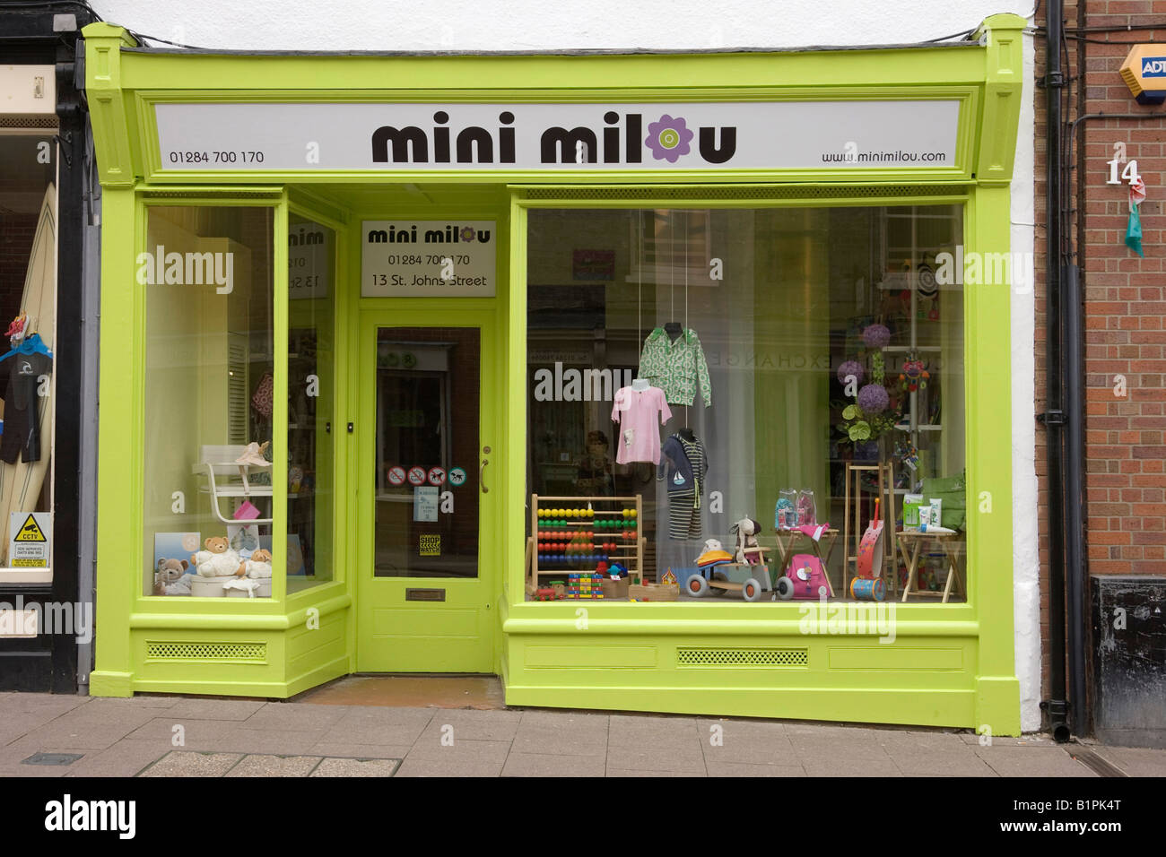 Mini Milou childrens clothing boutique shop in Bury St Edmunds, UK Stock  Photo - Alamy