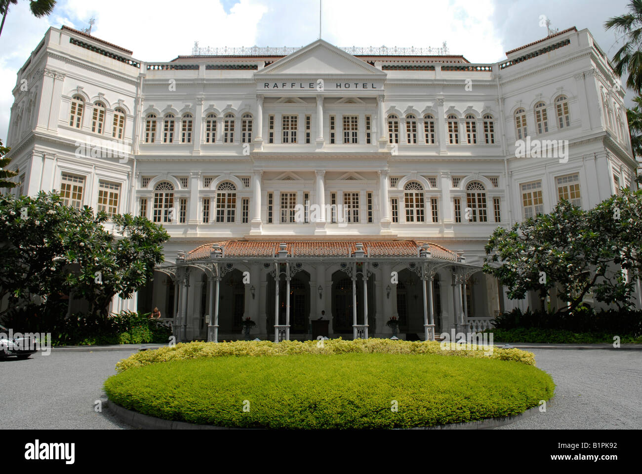 Raffles hotel in Singapore, l'hotel Raffles a Singapour. Stock Photo