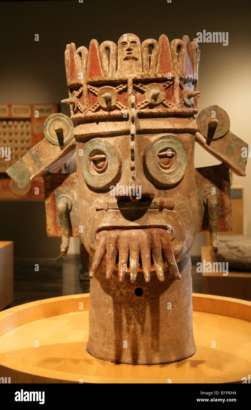 Tlaloc Aztec God Statue