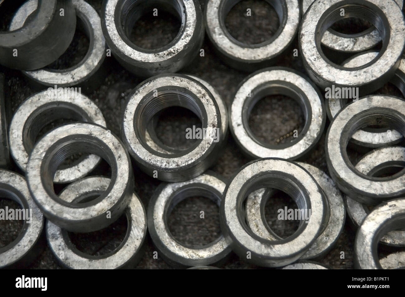 goods made from steel manufactured in a factory Stock Photo Alamy