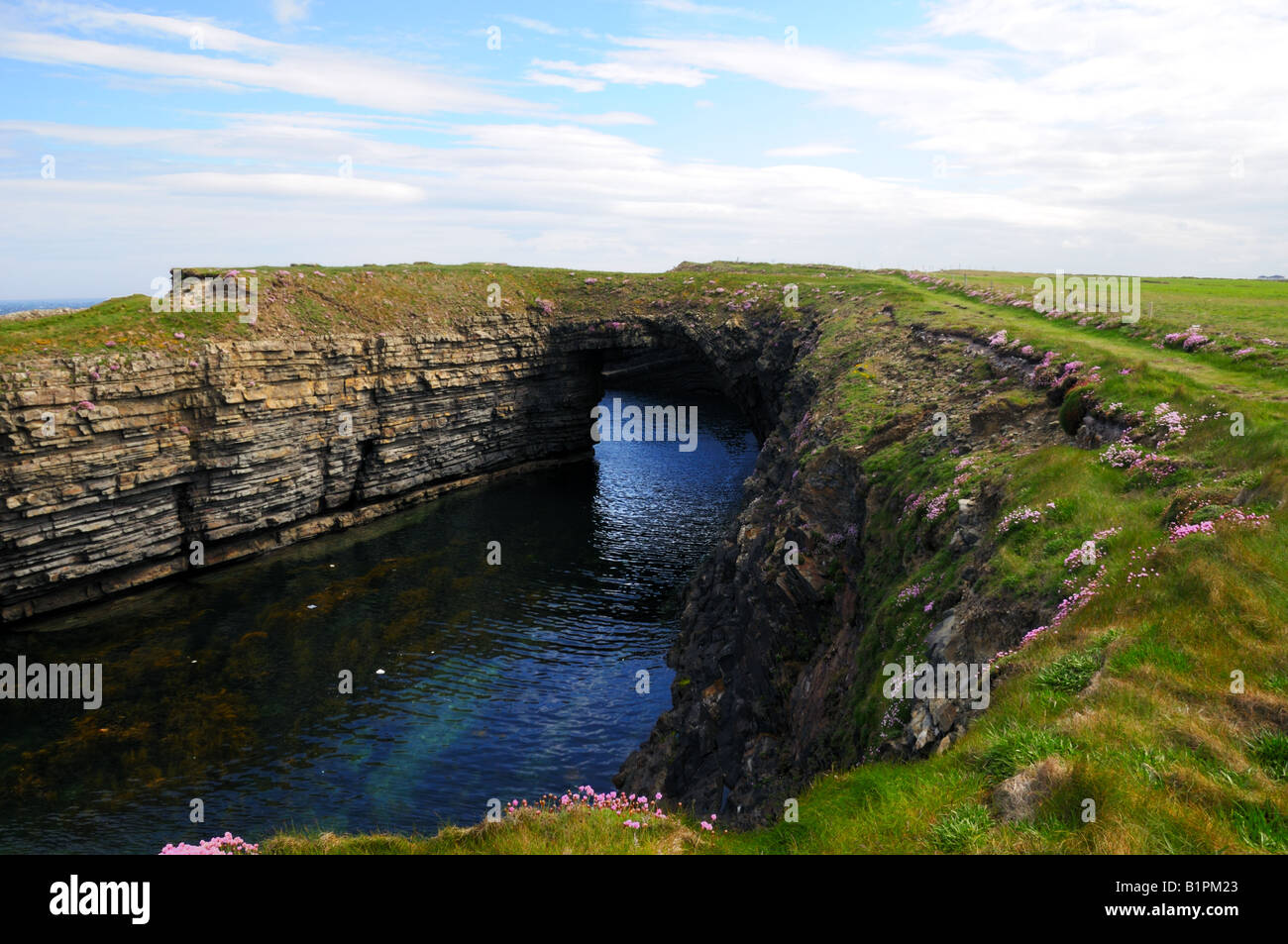 The Bridge of Ross. A natural bridge formed by the Ross Sandstone of