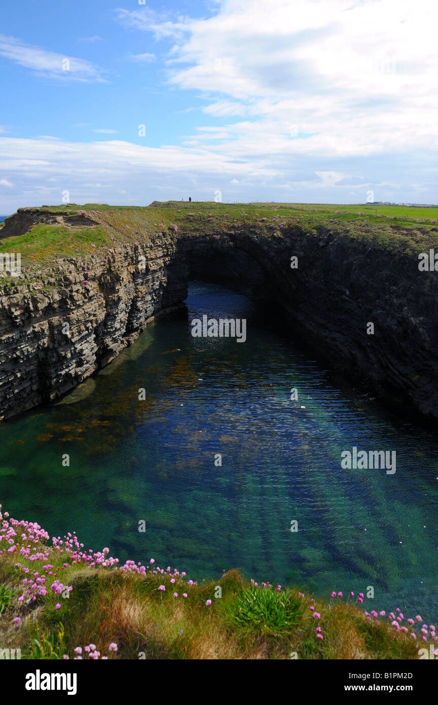 The Bridge of Ross. A natural bridge formed by the Ross Sandstone of