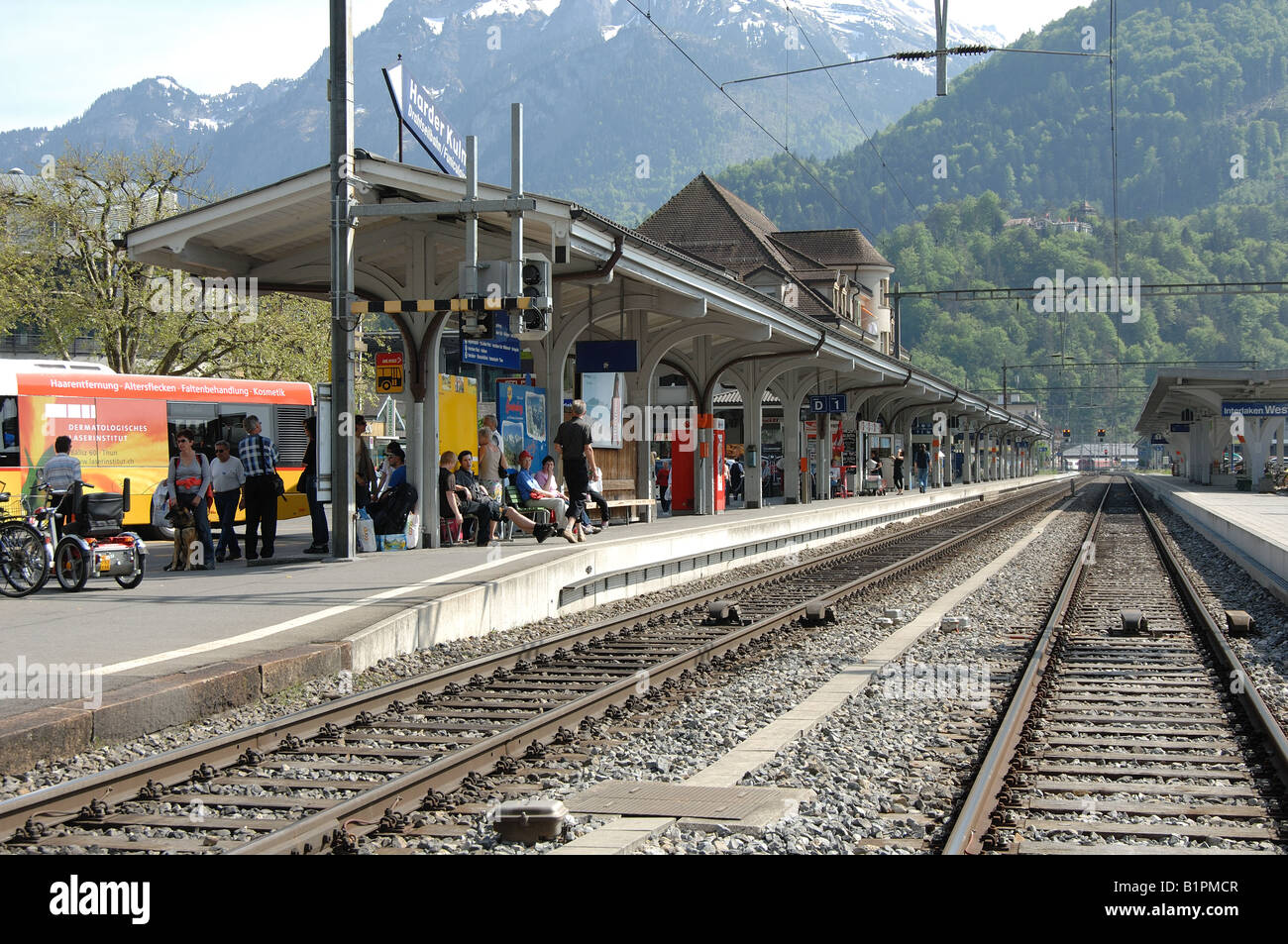 interlaken west railway station Stock Photo, Royalty Free Image ...