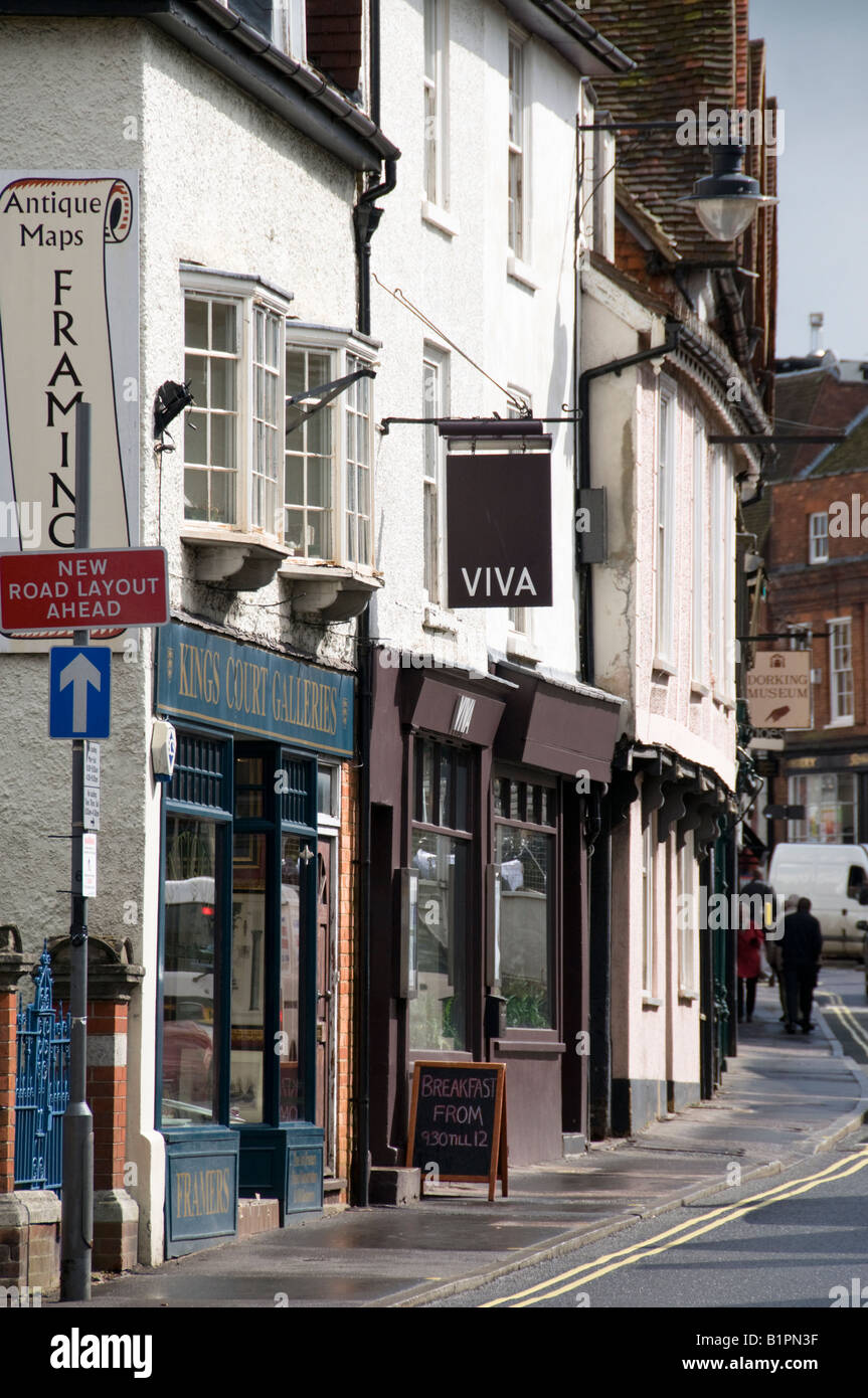 shops in West Street, Dorking, Surrey, England Stock Photo Alamy