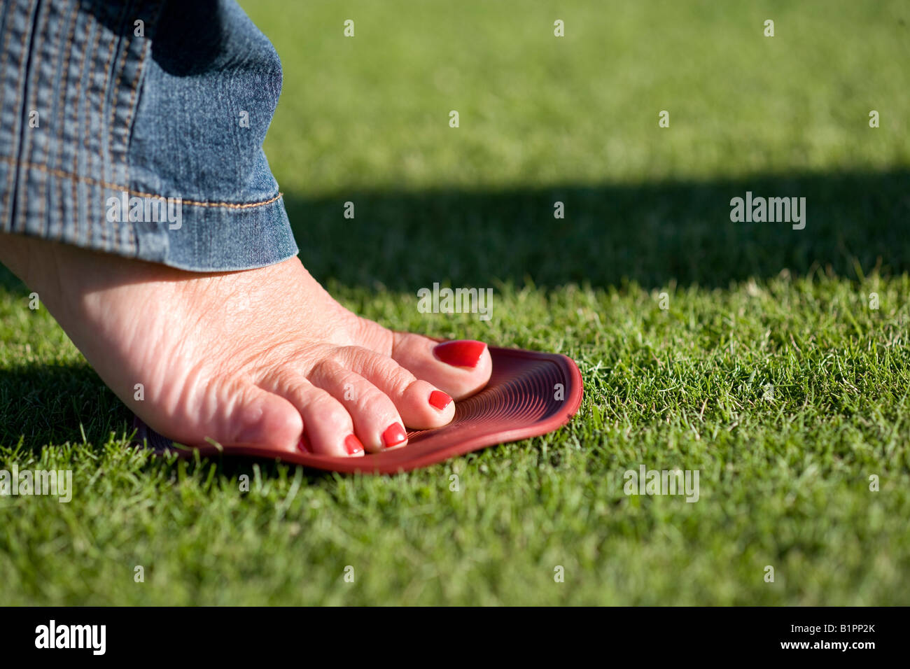 crown green bowling mat Stock Photo Alamy