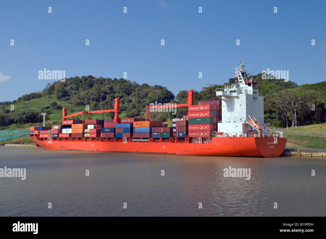"Panamax Container Ship Stock Photo Alamy